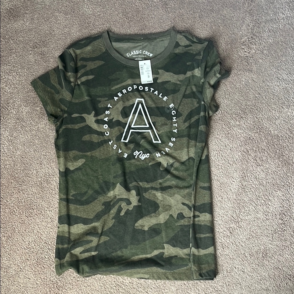 Aeropostale Kids Camo Green T-Shirt
